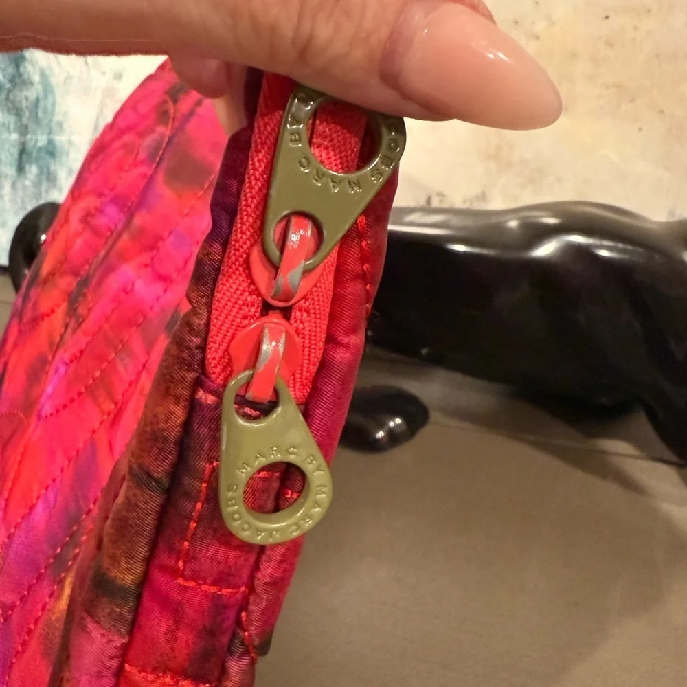 Marc by Marc Jacobs Quilted Laptop Tablet Sleeve Tie Dye Red Pink 13”